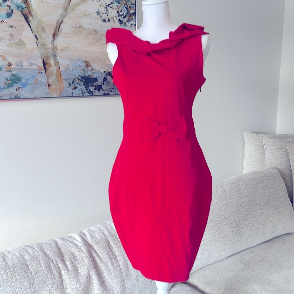 RED Valentino Red Ruffle Dress - Picture 6 of 16